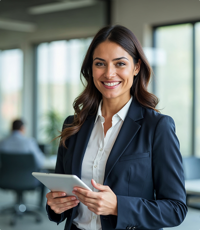 Woman_with_Ipad_Procuement_Solution